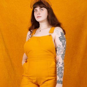 Big Bud Press Mustard Yellow Overalls XXS